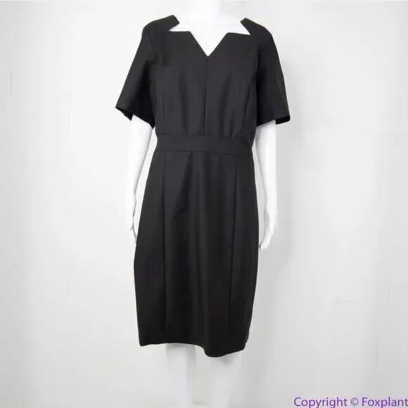 New! Eloquii Sheath Dress with Cut Out star Neckline exposed zipper, size 18 - Picture 14 of 16